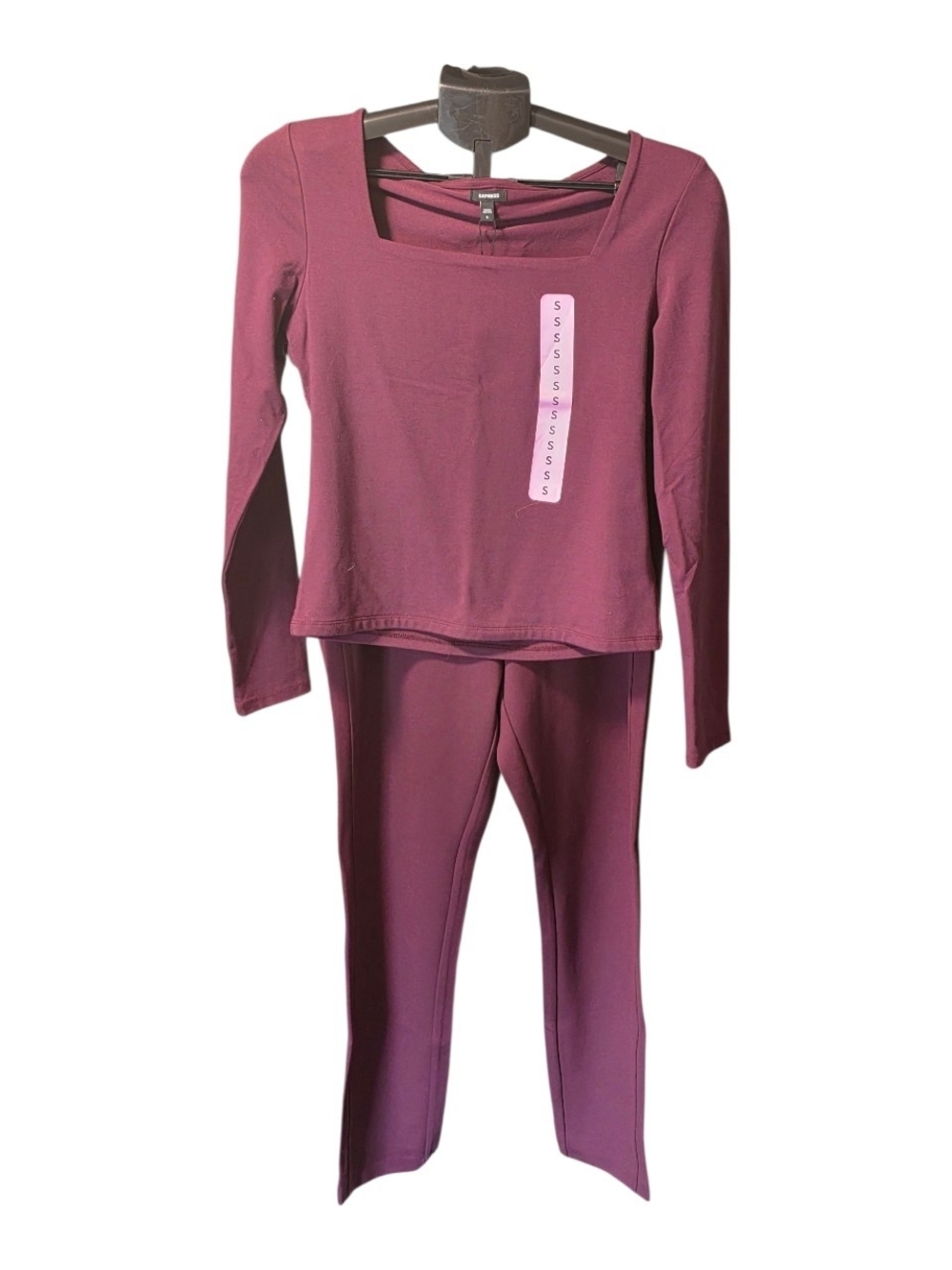 Express Women's Two-Piece Set - Burgundy
